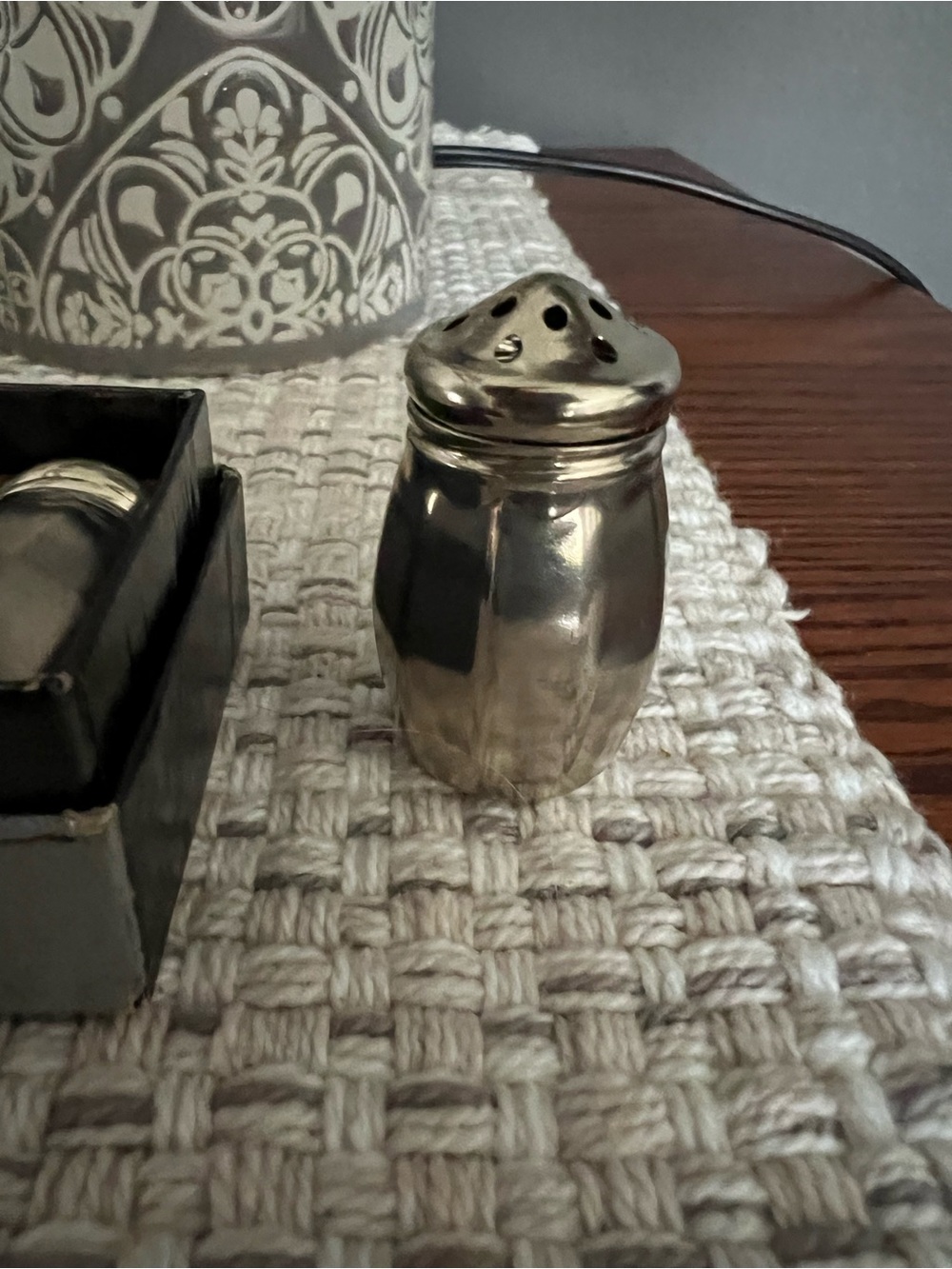 Vintage Silver Plated Mini Salt Shakers
6 in set